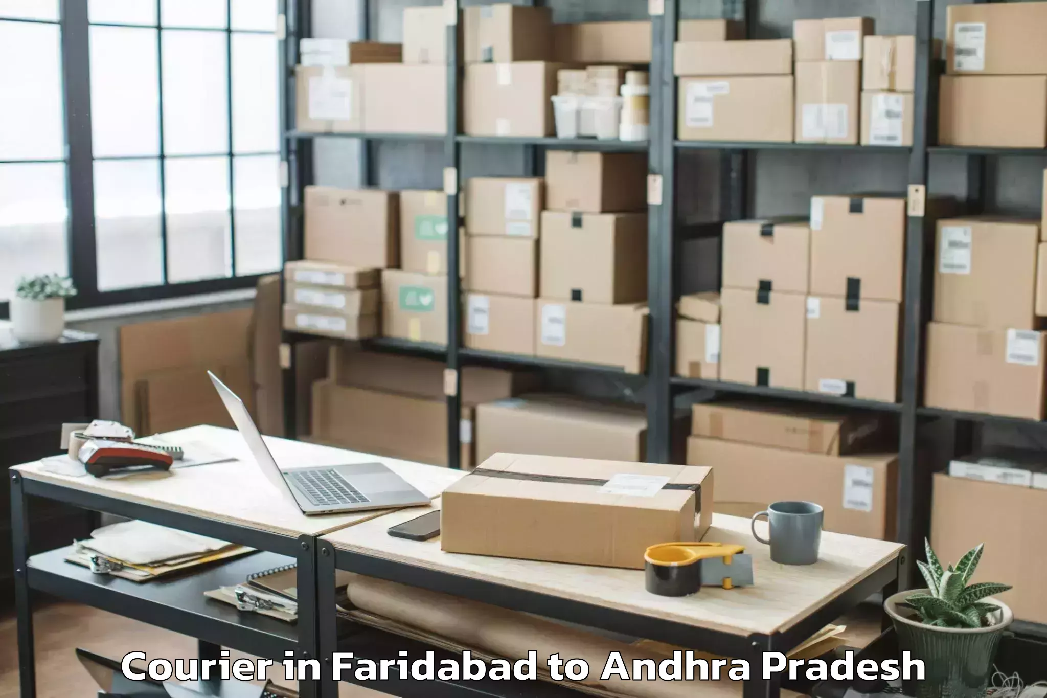 Leading Faridabad to Rolugunta Courier Provider